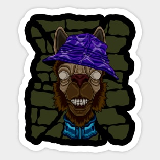 fashion vintage Alpaca Sticker